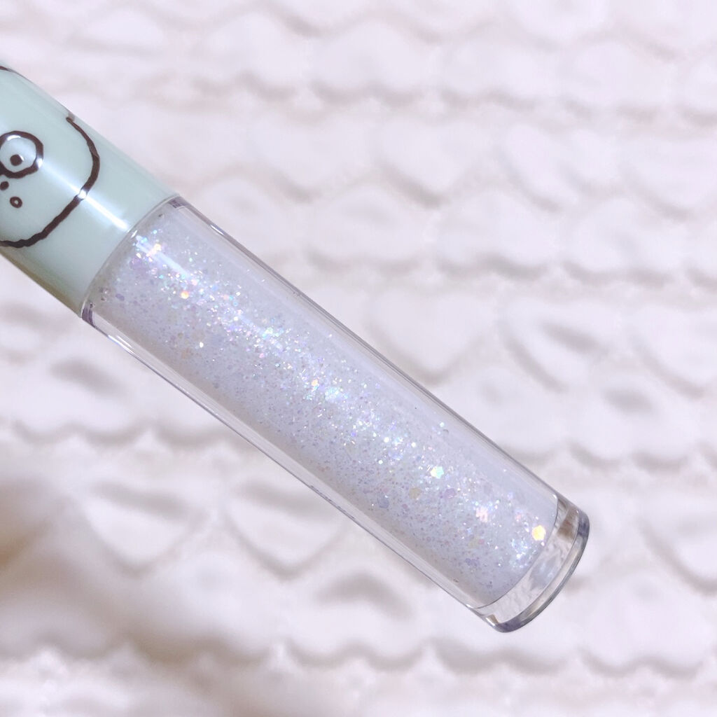 シュガー トゥインクル リキッド グリッター 04 BUBBLE SPARKLING(TETEUM)/PERIPERA/グリッターを使ったクチコミ（2枚目）