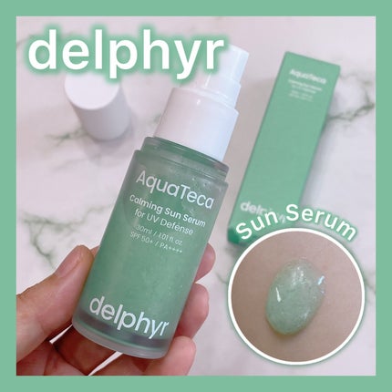 AquaTeca calming sun serum/Delphyr/日焼け止めローションを使ったクチコミ(1枚目)