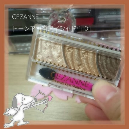 トーンアップアイシャドウ/CEZANNE/アイシャドウパレットを使ったクチコミ(1枚目)