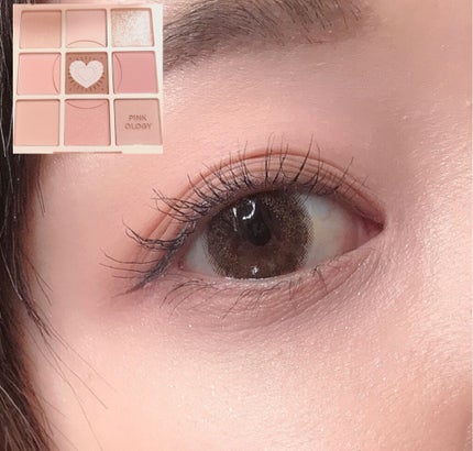 マイフェイブムードアイパレット 9カラー/HOLIKA HOLIKA/アイシャドウパレットを使ったクチコミ(2枚目)