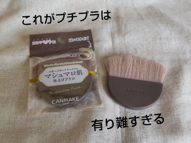 マシュマロフィニッシュパウダーブラシ 通常版/キャンメイク/メイクブラシを使ったクチコミ（1枚目）