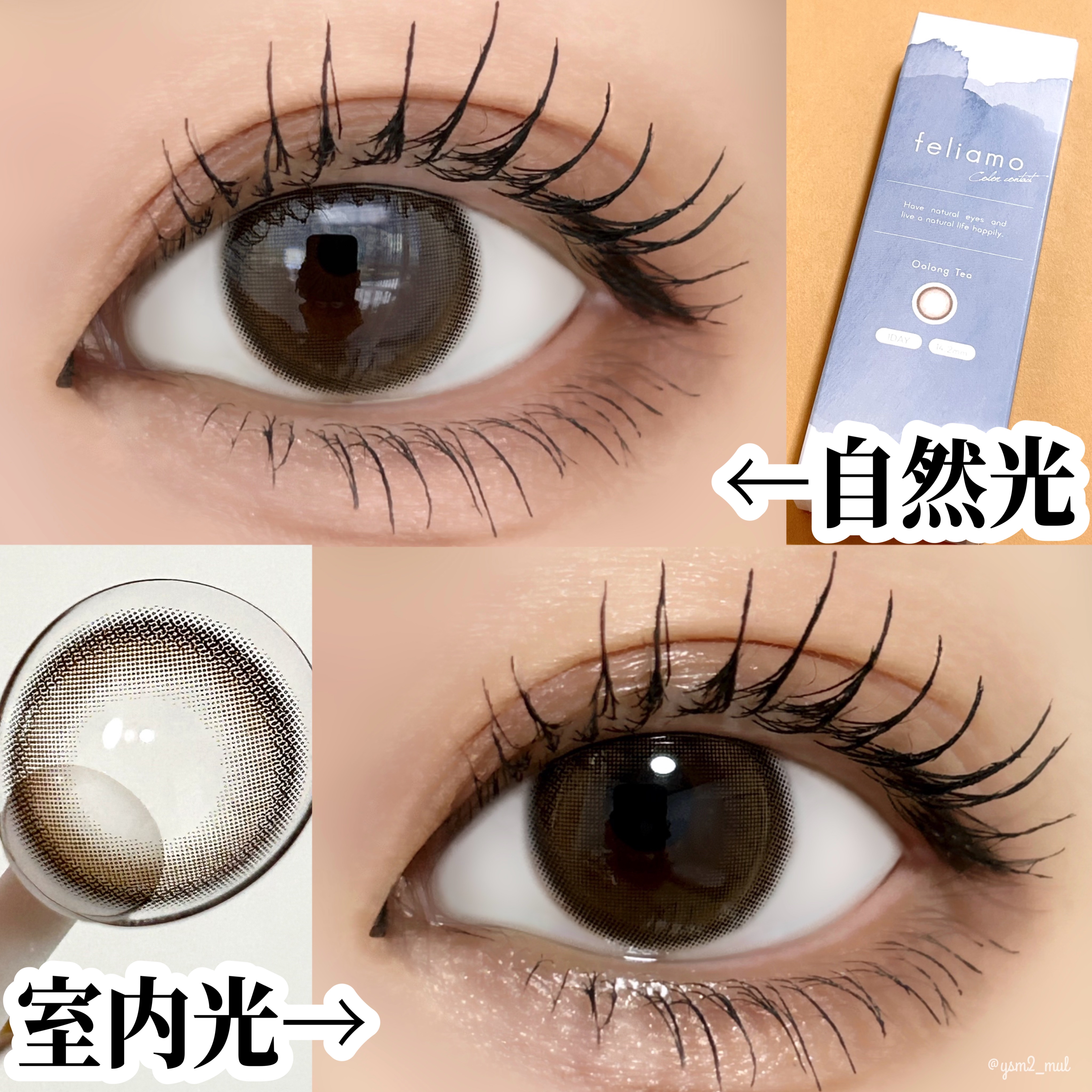 feliamo 1day/feliamo/ワンデー（１DAY）カラコンを使ったクチコミ（3枚目）