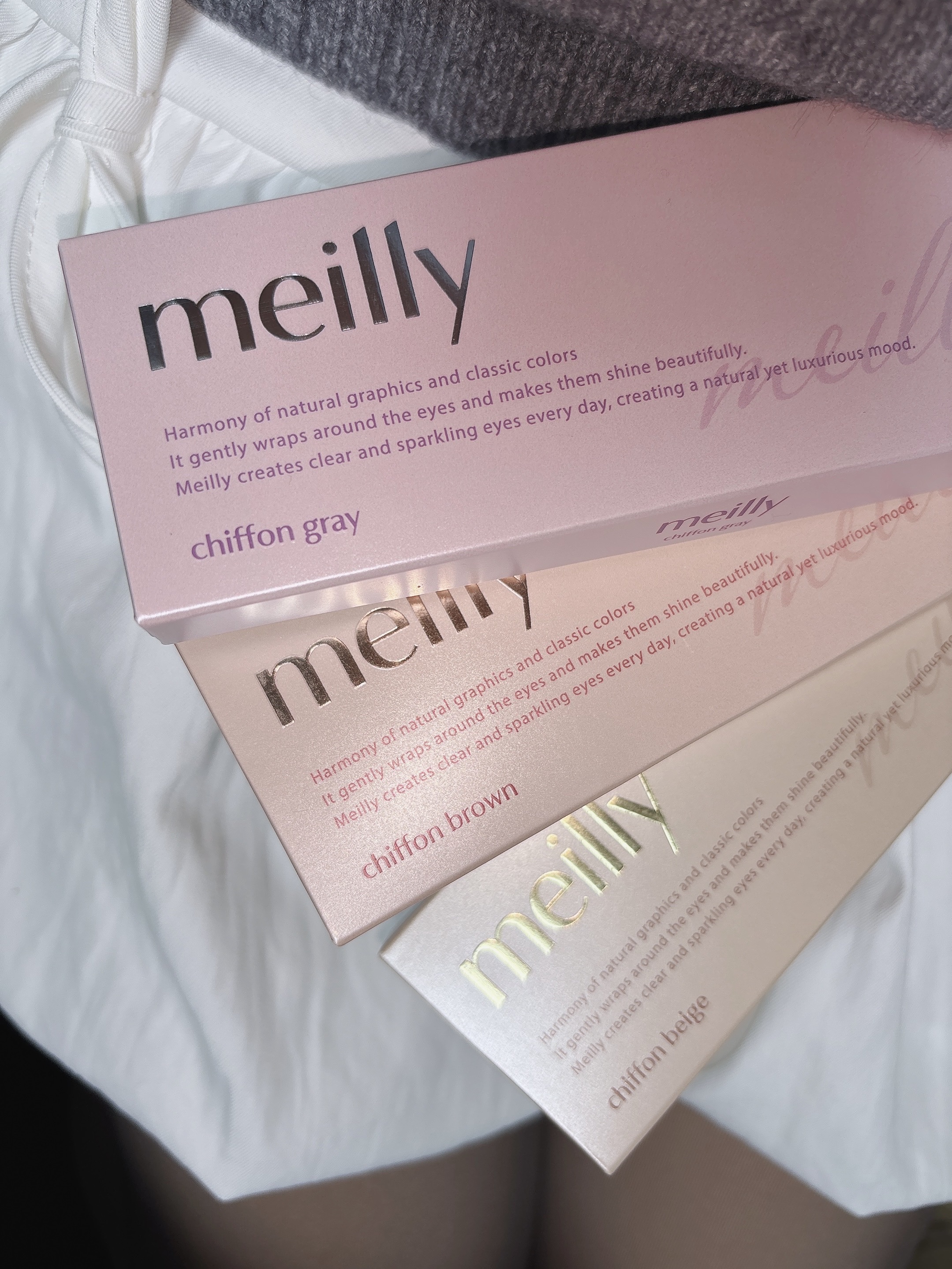 chiffon/meilly/ワンデー（１DAY）カラコンを使ったクチコミ（2枚目）