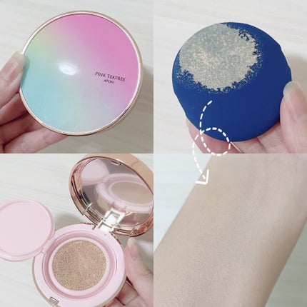 ピンクティーツリーカバークッション/APLIN/クッションファンデーションを使ったクチコミ(3枚目)