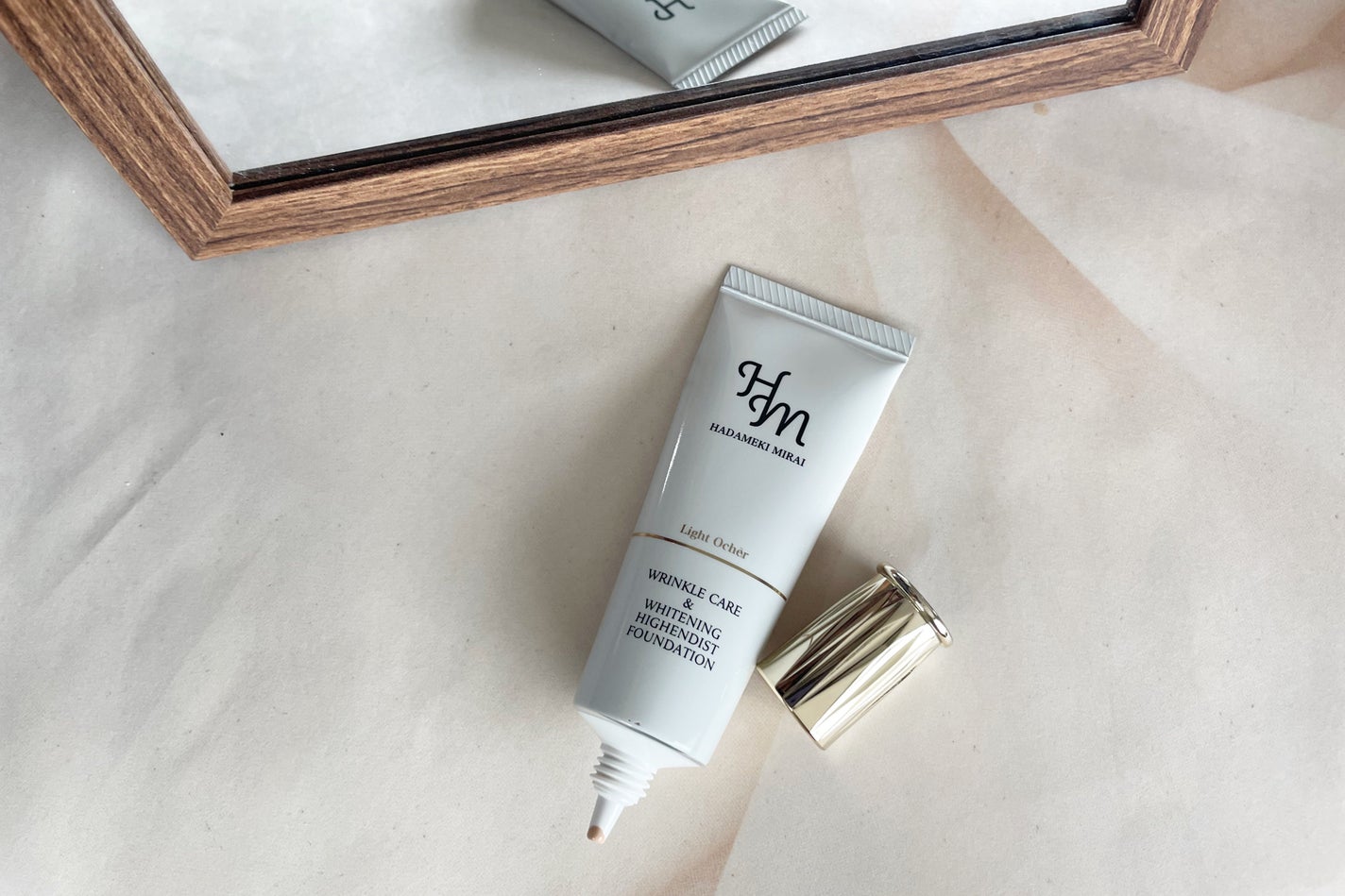 リンクルケア&ホワイトニング ハイエンディストファンデーション/ハダメキミライ/リキッドファンデーションを使ったクチコミ(2枚目)