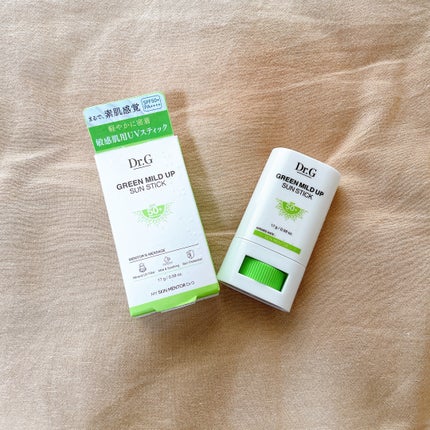 グリーンマイルドサンスティック SPF50+ PA++++/Dr.G/日焼け止めスティックを使ったクチコミ(1枚目)
