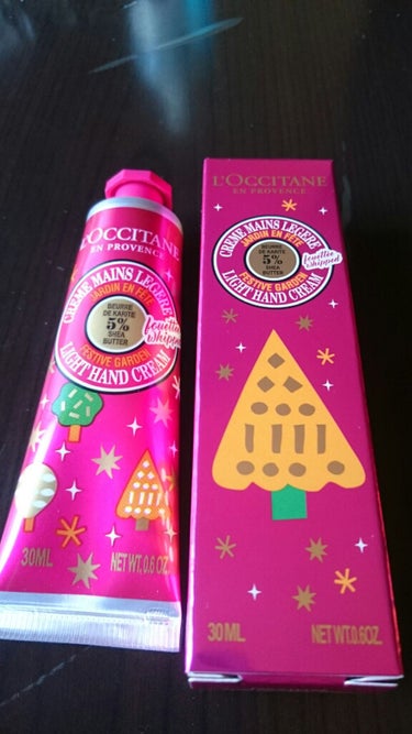 フェスティブガーデン スノーシア ハンドクリーム 30ml/L'OCCITANE/ハンドクリームを使ったクチコミ（1枚目）