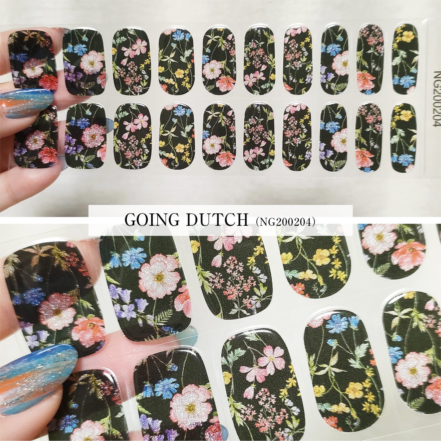 あめの on LIPS 「ジェルネイルシールばっかり買ってる…😅イギリスのohmygos..」(2枚目)