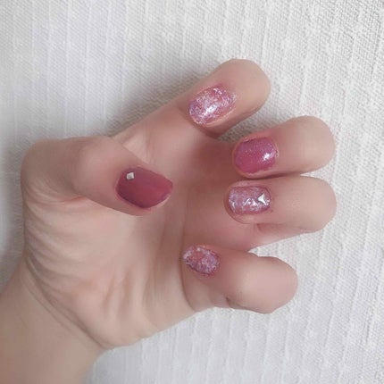 #ネイル,#セルフネイル,#サンリオネイル,#マーブルネイルのネイルデザイン