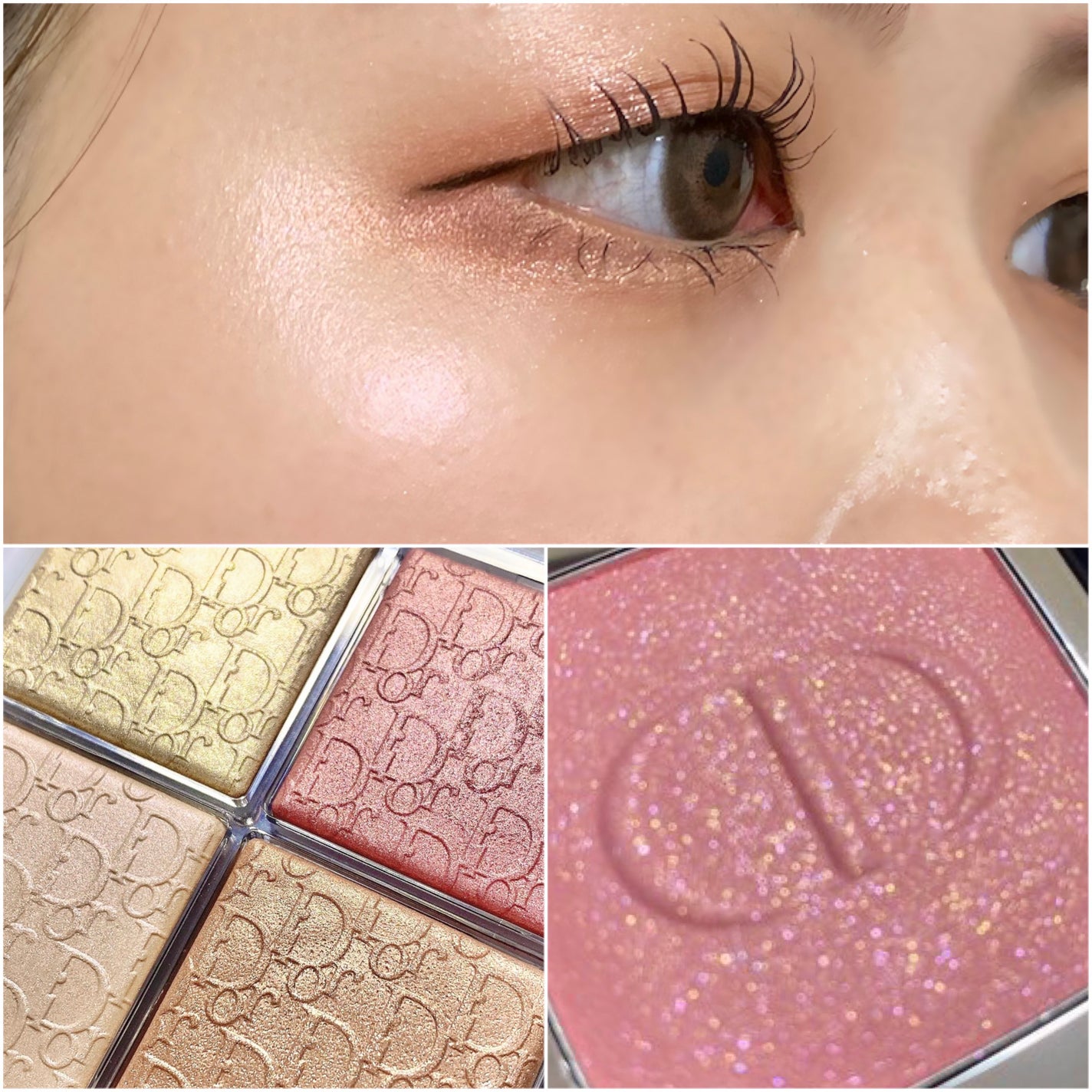 【旧】ディオール バックステージ フェイス グロウ パレット/Dior/ハイライトを使ったクチコミ(5枚目)