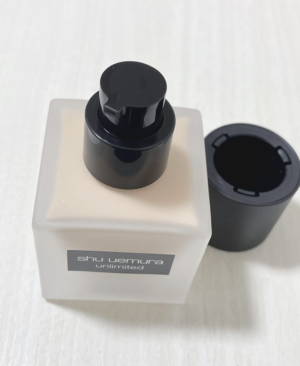 （旧）アンリミテッド ラスティング フルイド/shu uemura/リキッドファンデーションを使ったクチコミ（2枚目）