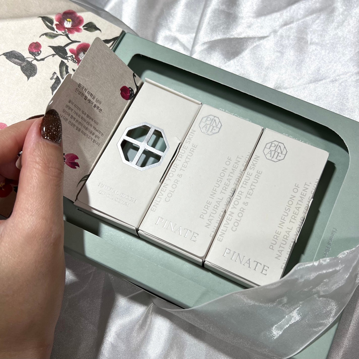 ナチュラルブルームリップオイルセラム 3色セット/PINATE/リップグロスを使ったクチコミ(7枚目)