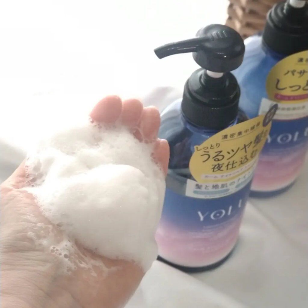 カームナイトリペアシャンプー／トリートメント/YOLU/市販シャンプーを使ったクチコミ（3枚目）