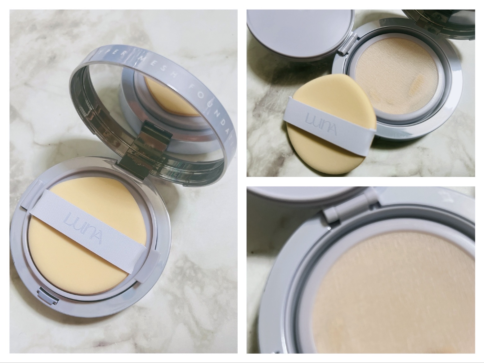 ハイパーメッシュファンデーション/LUNA/クッションファンデーションを使ったクチコミ（2枚目）