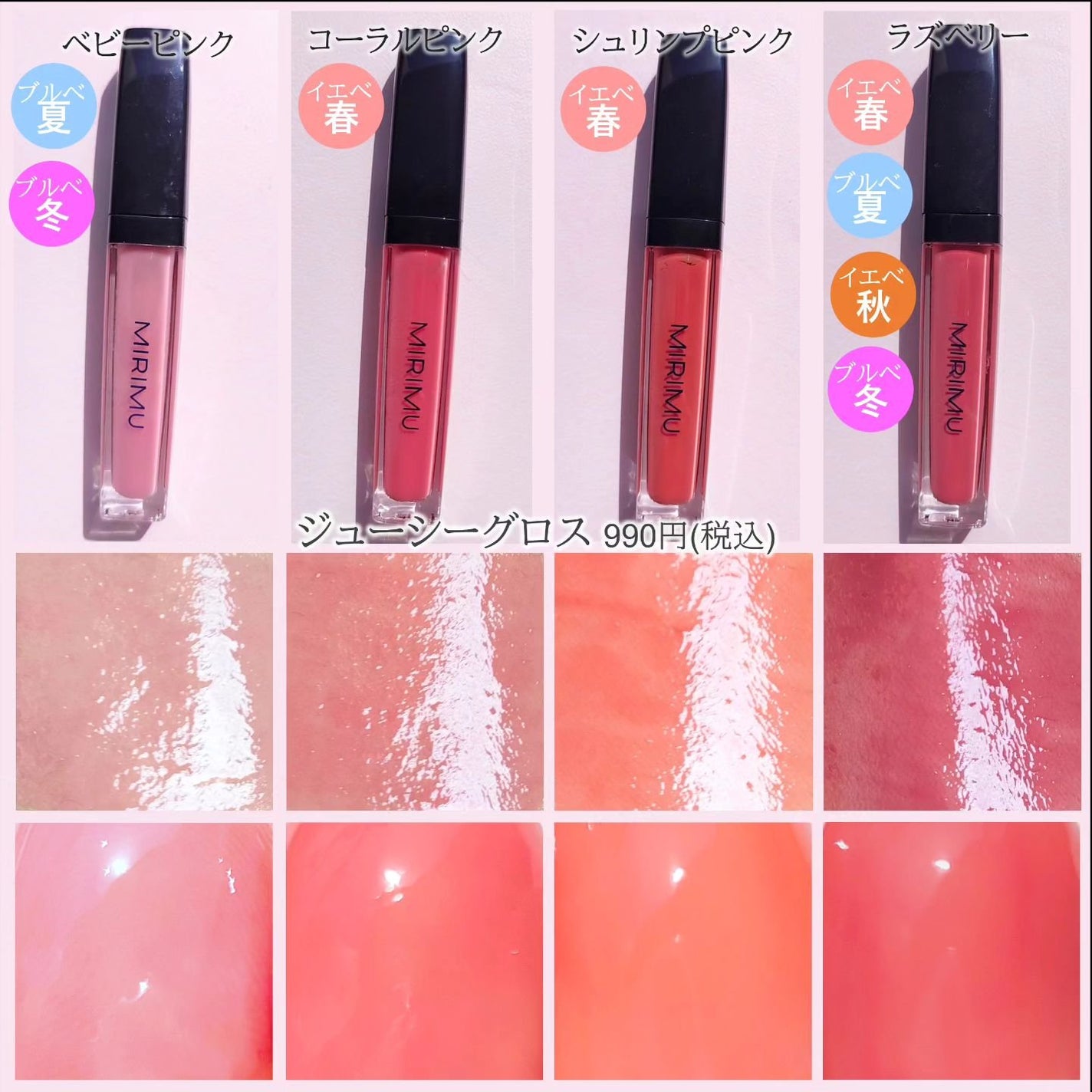 ジューシーグロス/MIRIMU/リップグロスを使ったクチコミ(2枚目)