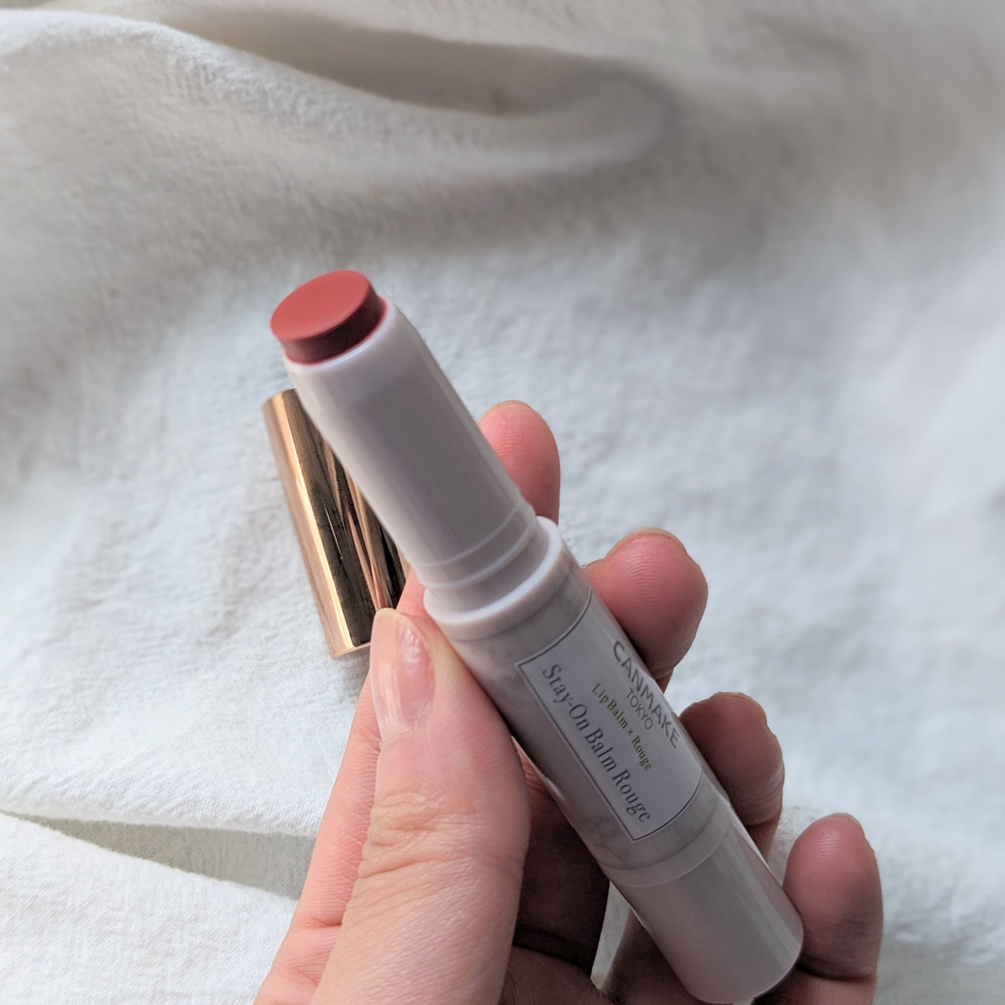 ステイオンバームルージュ 09 マスカレードバッド/キャンメイク/口紅を使ったクチコミ（2枚目）