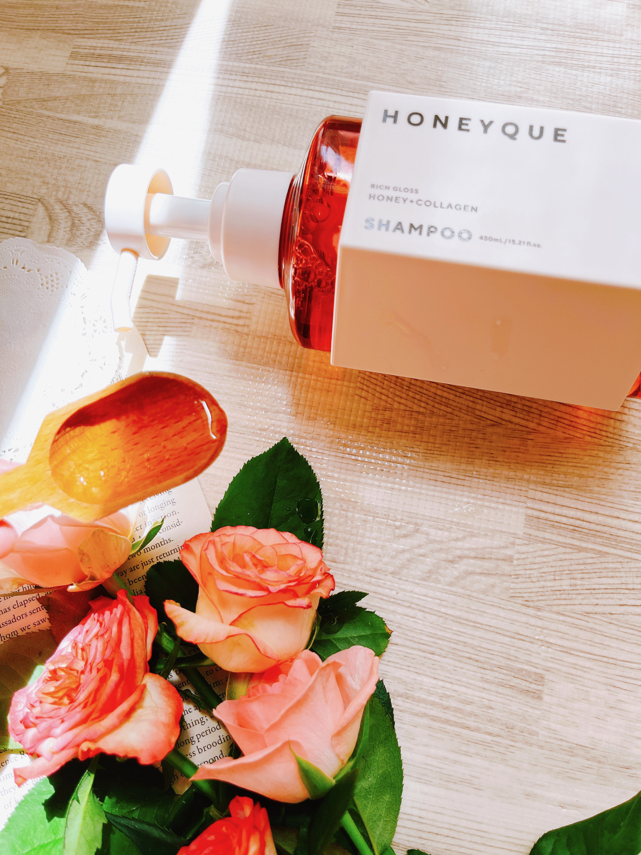 リッチグロス シャンプー シャイニー／ヘアトリートメント シャイニー トリートメント本体 450ml/ハニーク/市販シャンプーを使ったクチコミ（2枚目）