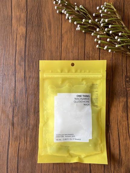 ナイアシンアミドグルタチオンマスク/ONE THING/シートマスク・パックを使ったクチコミ(1枚目)