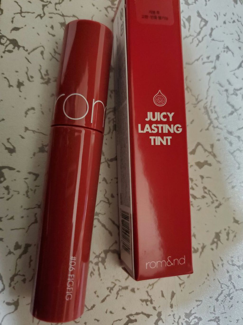 ジューシーラスティングティント/rom&nd/リップティントを使ったクチコミ(5枚目)