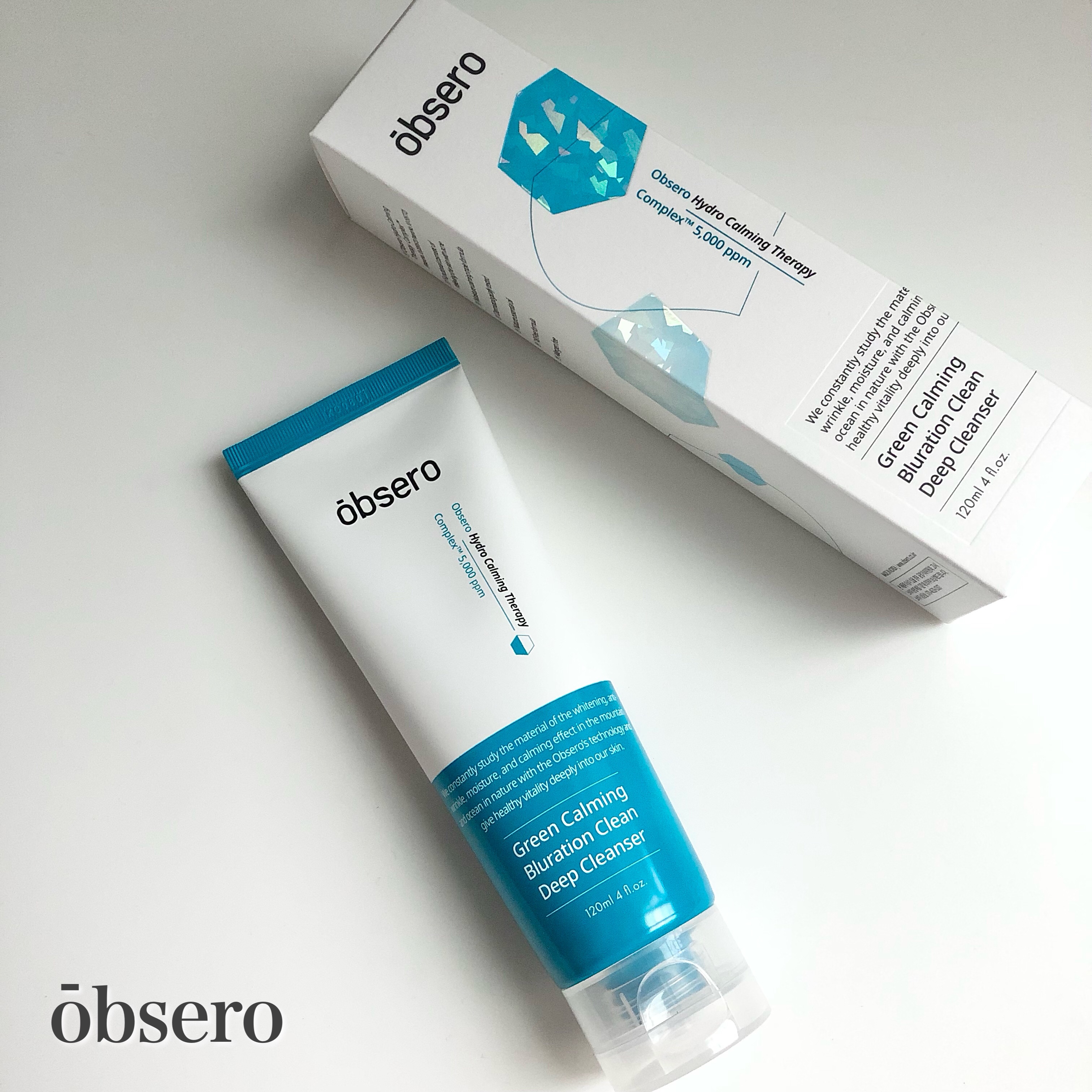 グリーンカーミングブルーレーションクリーンディープクレンザー/obsero/洗顔フォームを使ったクチコミ（1枚目）