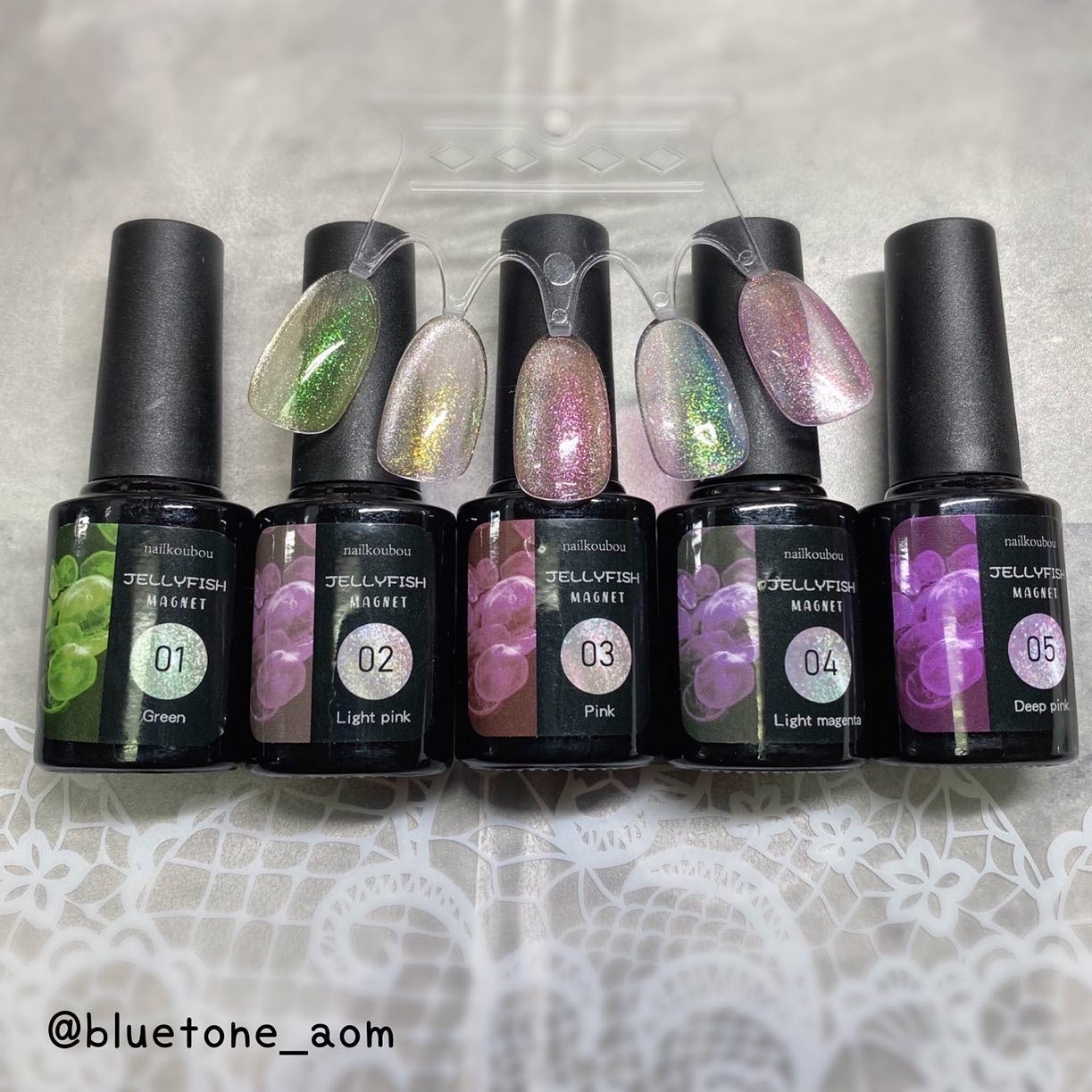 ⋆͛🦖⋆͛aomi on LIPS 「ネイル工房(@nailkoubou)JellyFish🪼シリー..」(9枚目)