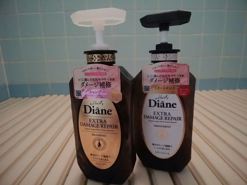 パーフェクトビューティ モイストダイアン エクストラダメージリペア シャンプー/トリートメント/ダイアン/市販シャンプーを使ったクチコミ(1枚目)