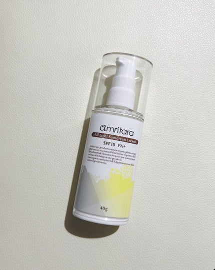 オールライト サンスクリーン クリーム SPF18 PA+/AMRITARA/化粧下地を使ったクチコミ(1枚目)