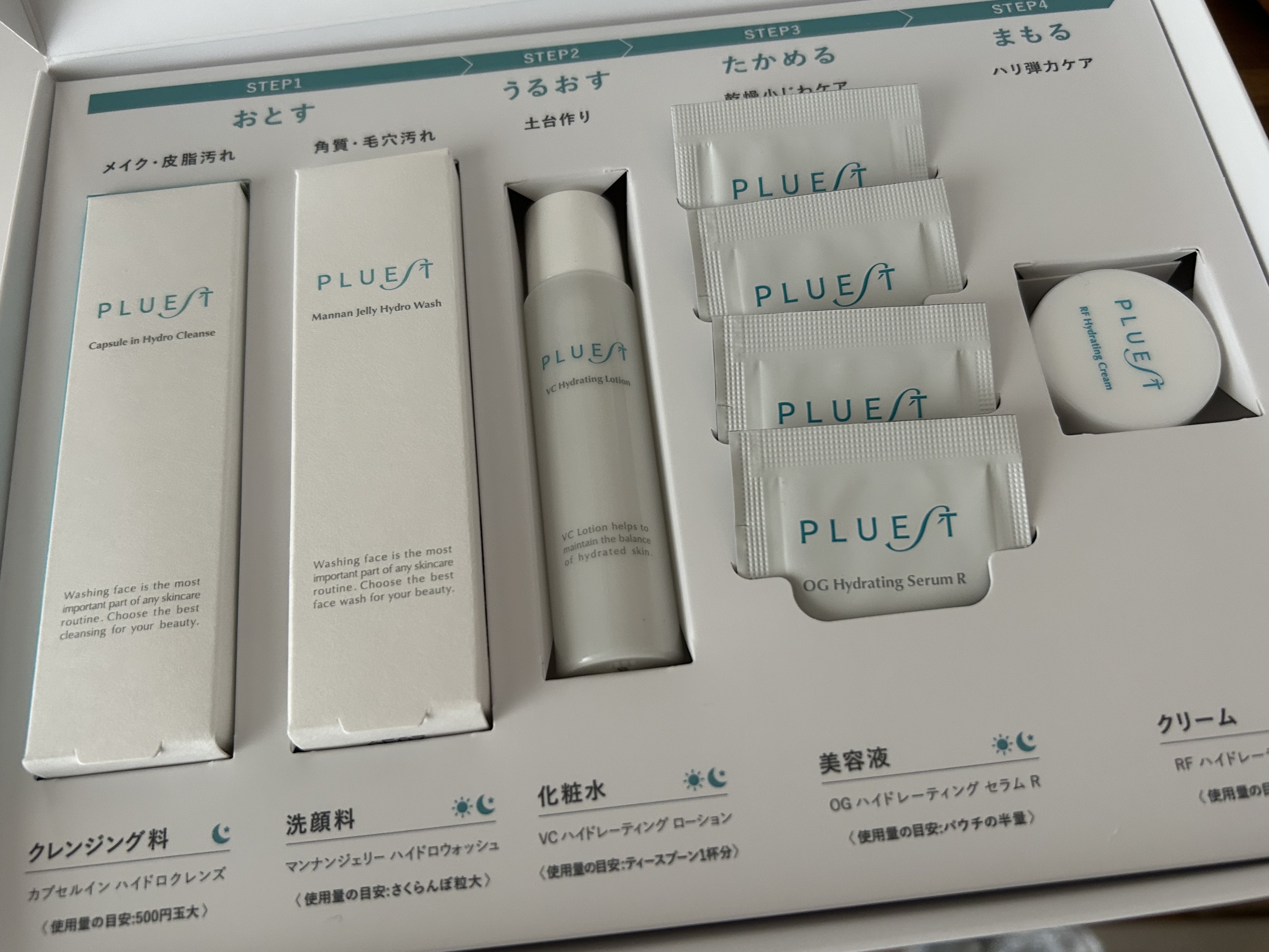 集中トライアル 3点セット/PLUEST/スキンケアキットを使ったクチコミ（1枚目）