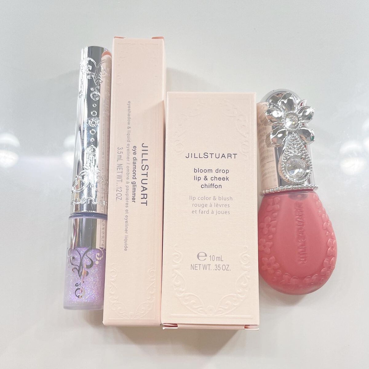 ジルスチュアート ブルームドロップ リップ＆チーク シフォン/JILL STUART/リキッドチークを使ったクチコミ（2枚目）