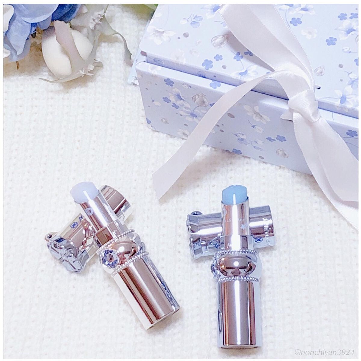 サムシングピュアブルー セント マイリップス/JILL STUART/口紅を使ったクチコミ(4枚目)