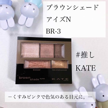 ブラウンシェードアイズN BR-2(スキニー)/KATE/アイシャドウパレットを使ったクチコミ（1枚目）