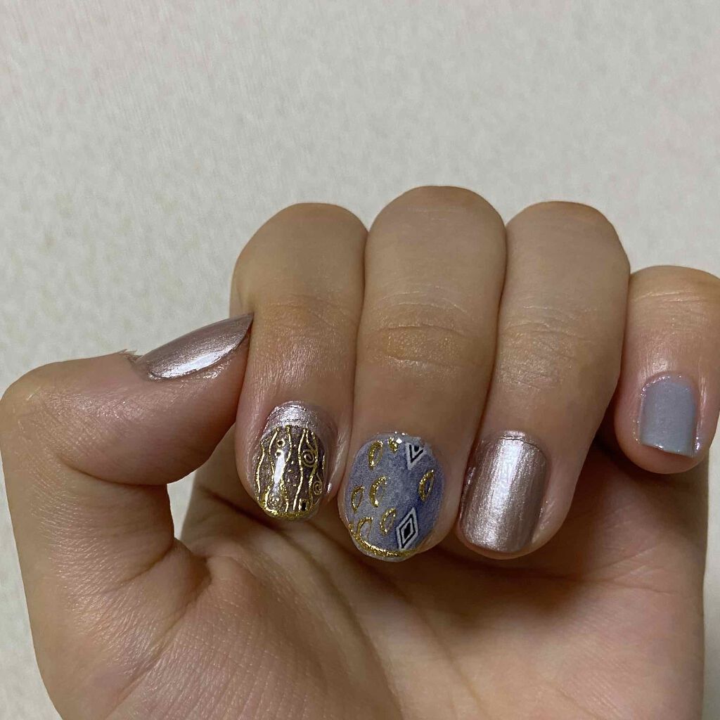 クリムトの世界をまとうネイルシールの会/フェリシモ/ネイルシールを使ったクチコミ(3枚目)