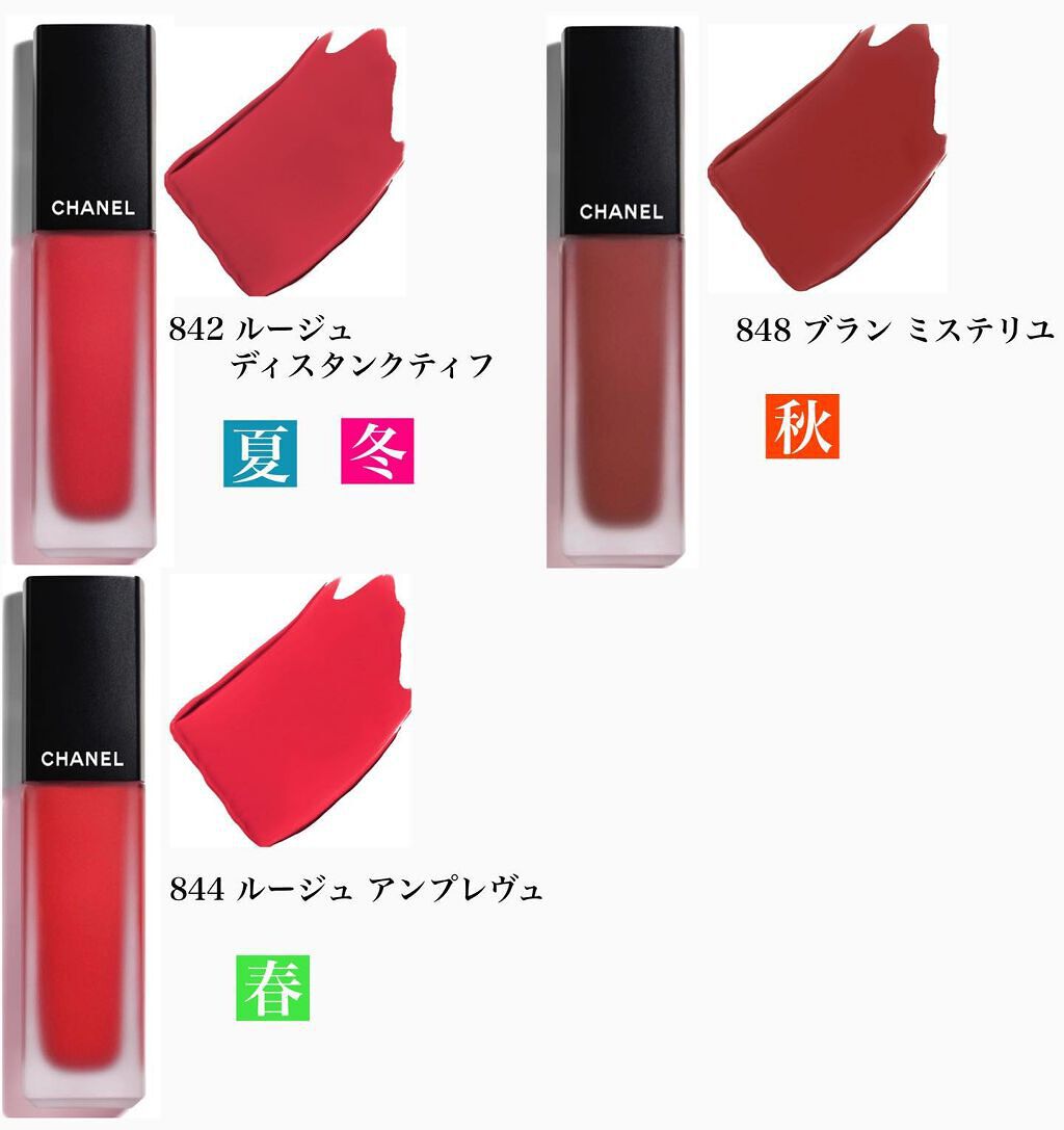 カラリスト☆*°モカママ on LIPS 「【CHANELルージュアリュールインクフュージョン】¥4,95..」(4枚目)