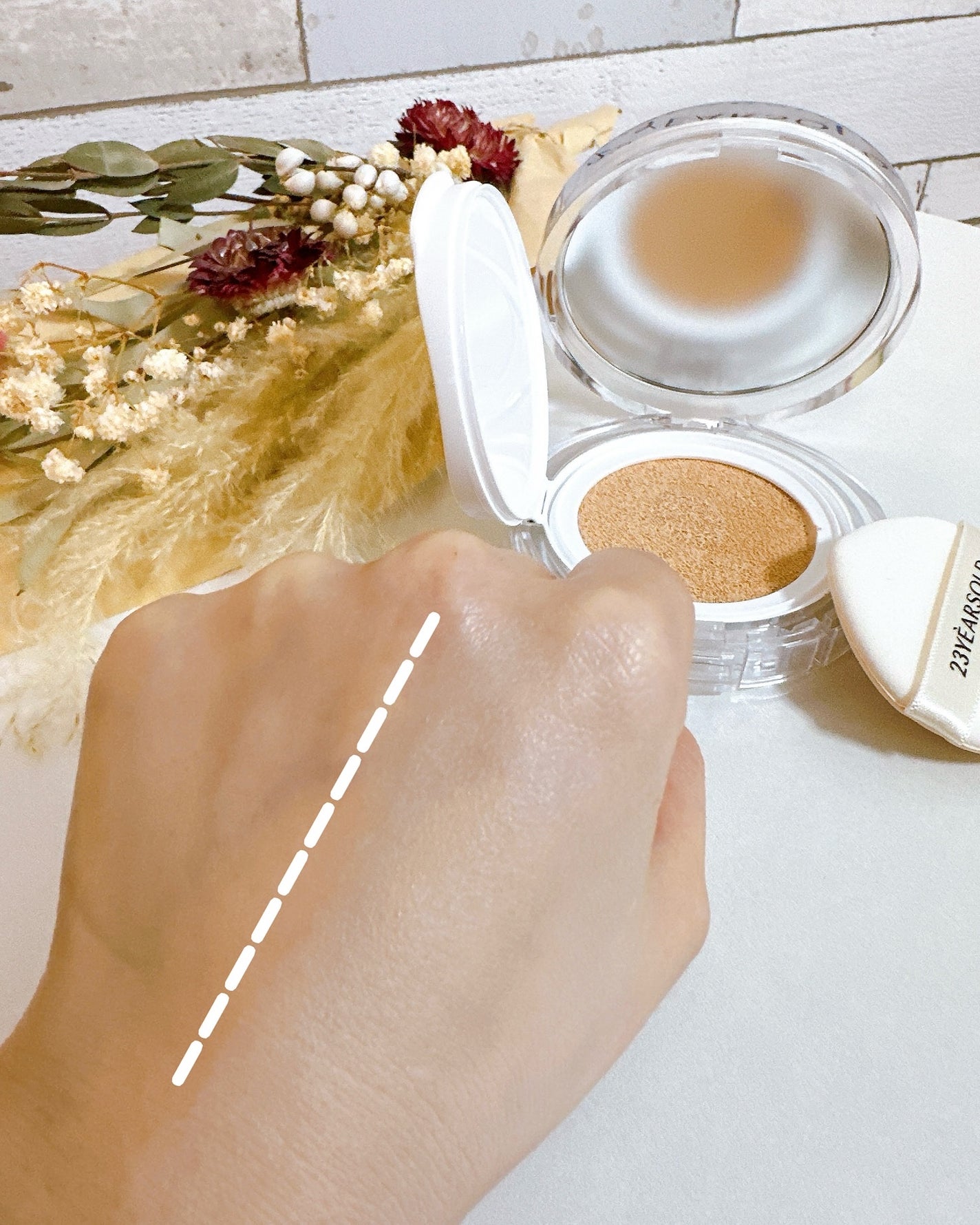 ハートリーフシーンカバークッション/23years old/クッションファンデーションを使ったクチコミ(4枚目)