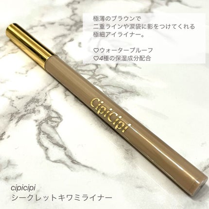 グリッターイルミネーションライナー/CipiCipi/リキッドアイライナーを使ったクチコミ(2枚目)