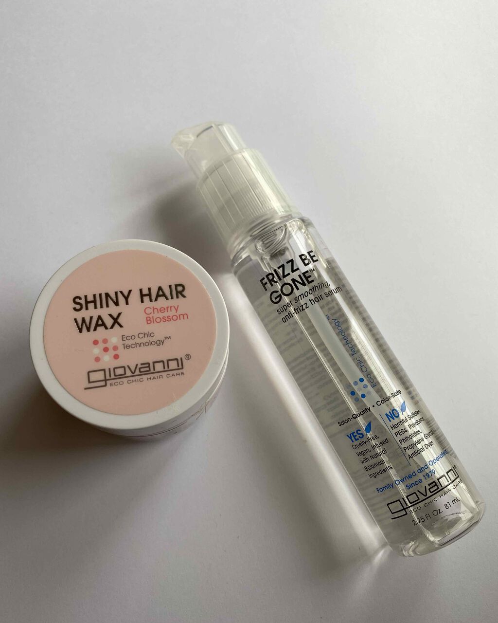 フリッズビーゴーン スムージング ヘアセラム/giovanni/ヘアオイルを使ったクチコミ（1枚目）