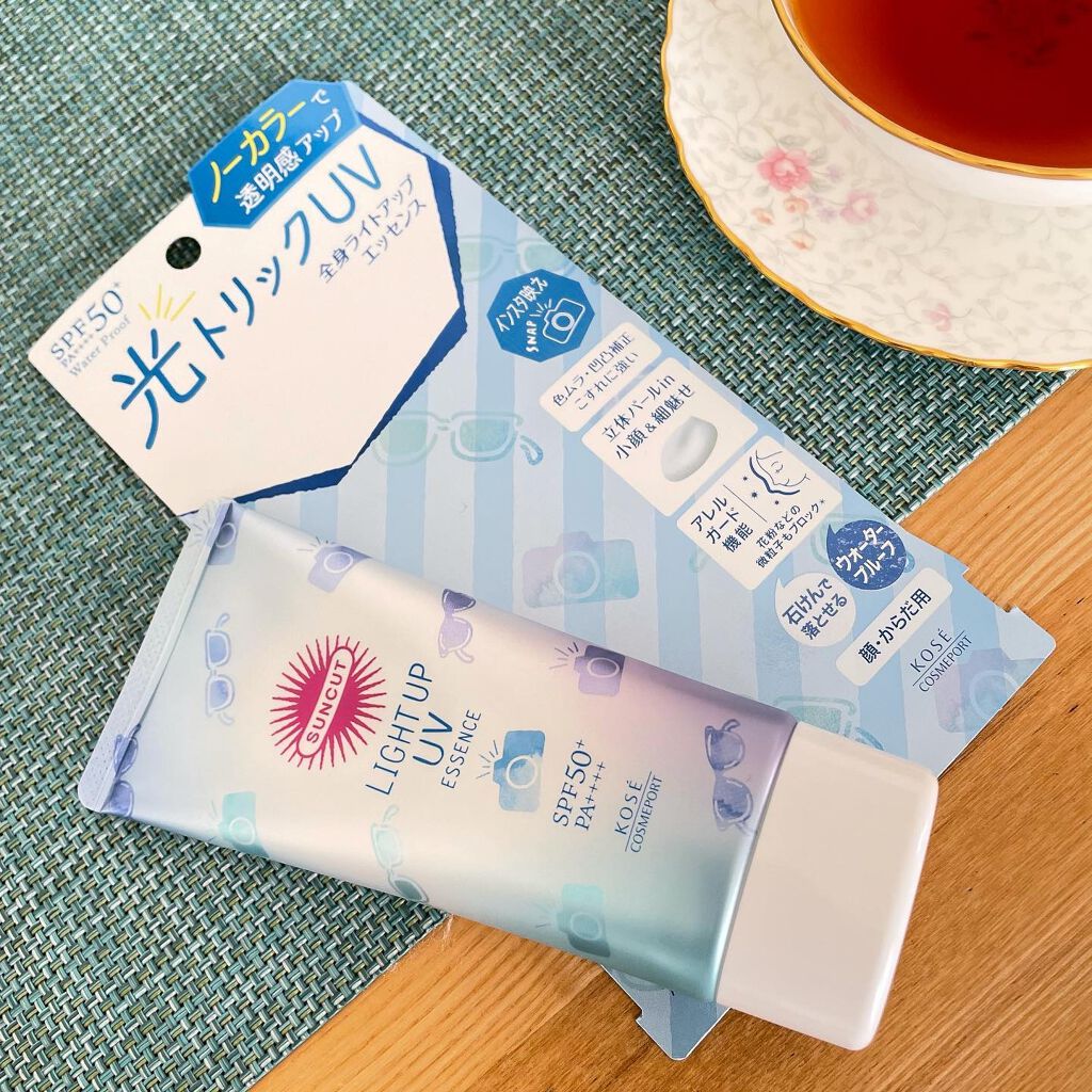 トーンアップUV エッセンス/サンカット®/日焼け止めローションを使ったクチコミ(2枚目)