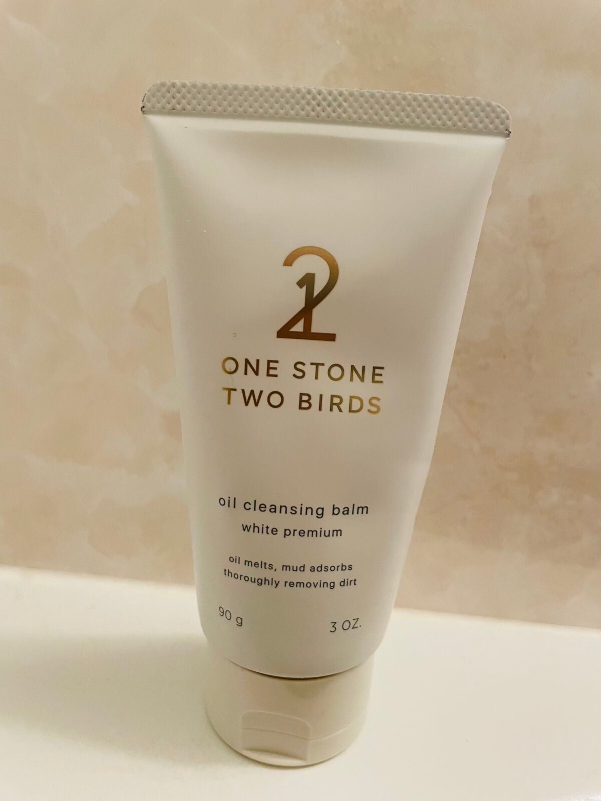 オイルクレンジングバーム ホワイトプレミアム/ONE STONE TWO BIRDS/クレンジングバームを使ったクチコミ(1枚目)