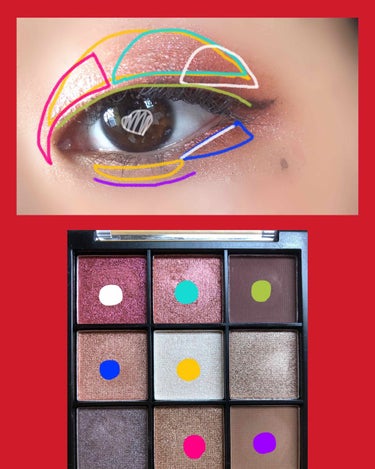 UR GLAM　BLOOMING EYE COLOR PALETTE/U R GLAM/アイシャドウパレットを使ったクチコミ（2枚目）