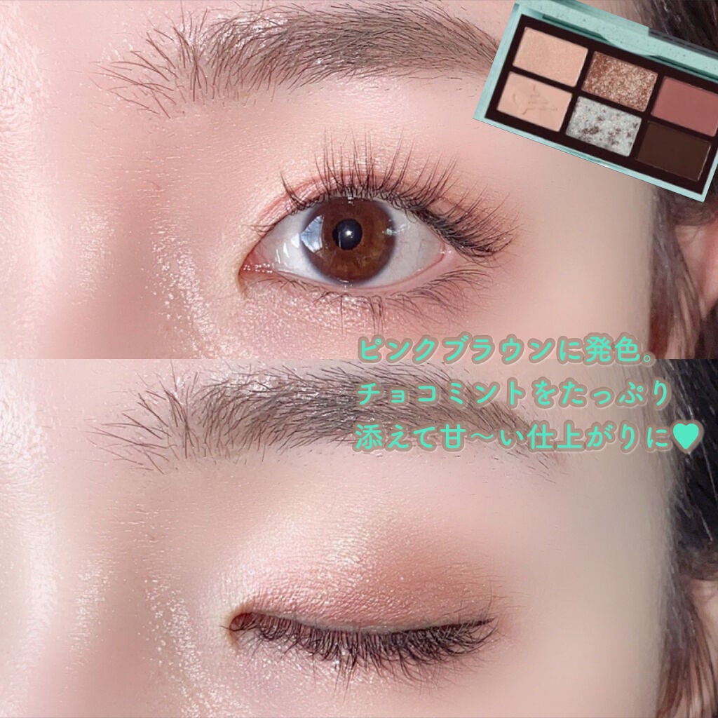 プレイカラーアイズミニ チョコミント/ETUDE/アイシャドウパレットを使ったクチコミ(8枚目)