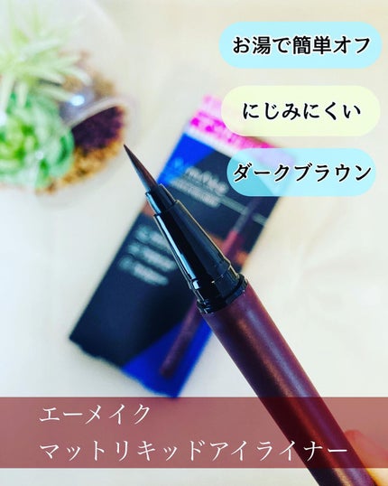 エーメイク マットリキッドアイライナー /A/mAke/リキッドアイライナーを使ったクチコミ(1枚目)