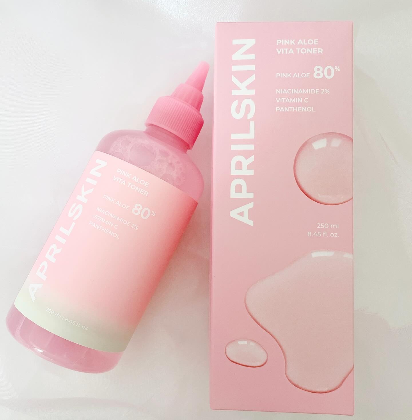 ピンクアロエビタトナー/APRILSKIN/化粧水を使ったクチコミ（1枚目）