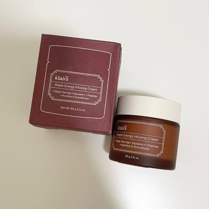 メープルエナジーインフュージングクリーム/Klairs/フェイスクリームを使ったクチコミ(1枚目)