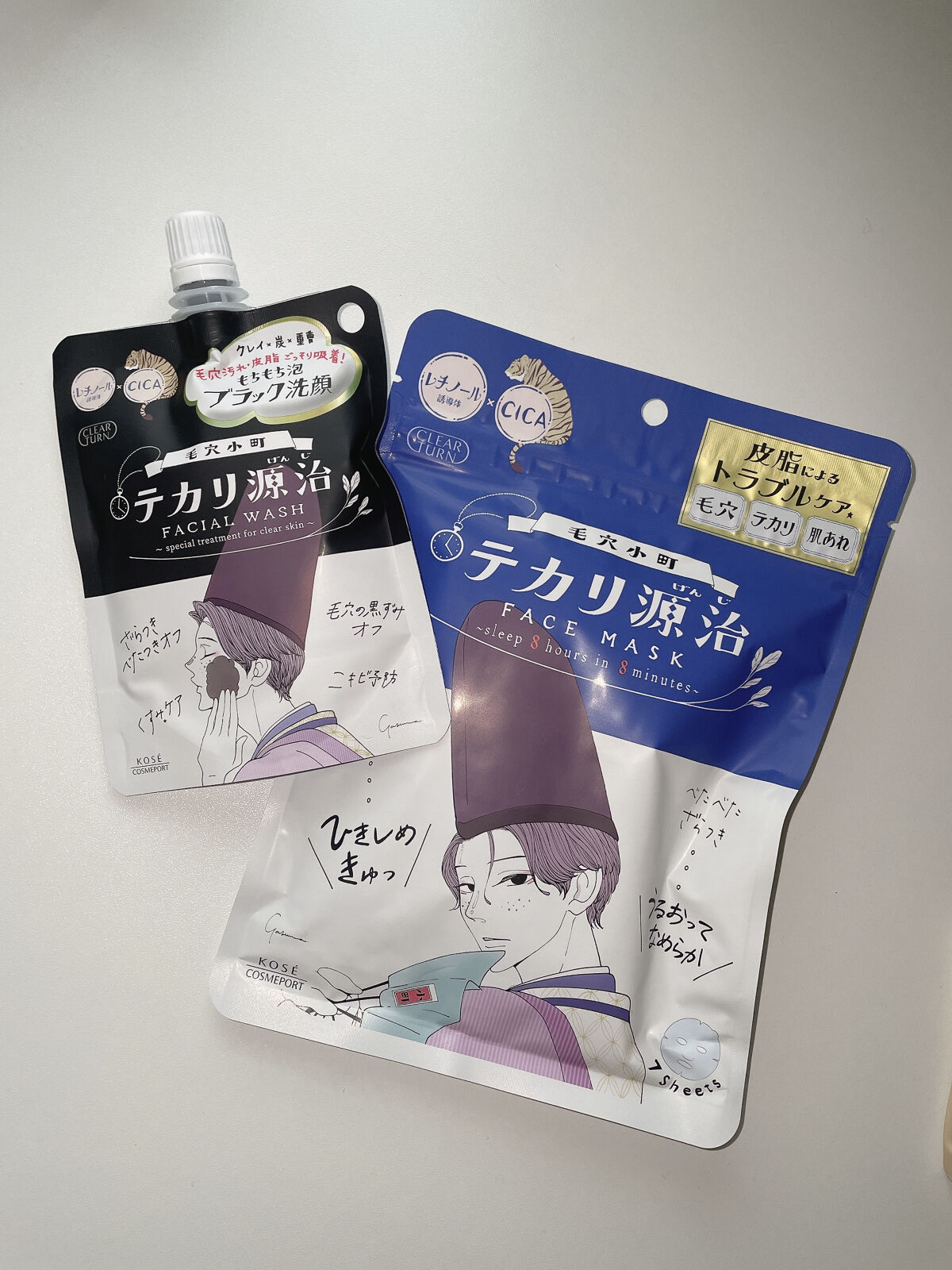 毛穴小町 テカリ源治 マスク/クリアターン/シートマスク・パックを使ったクチコミ（1枚目）