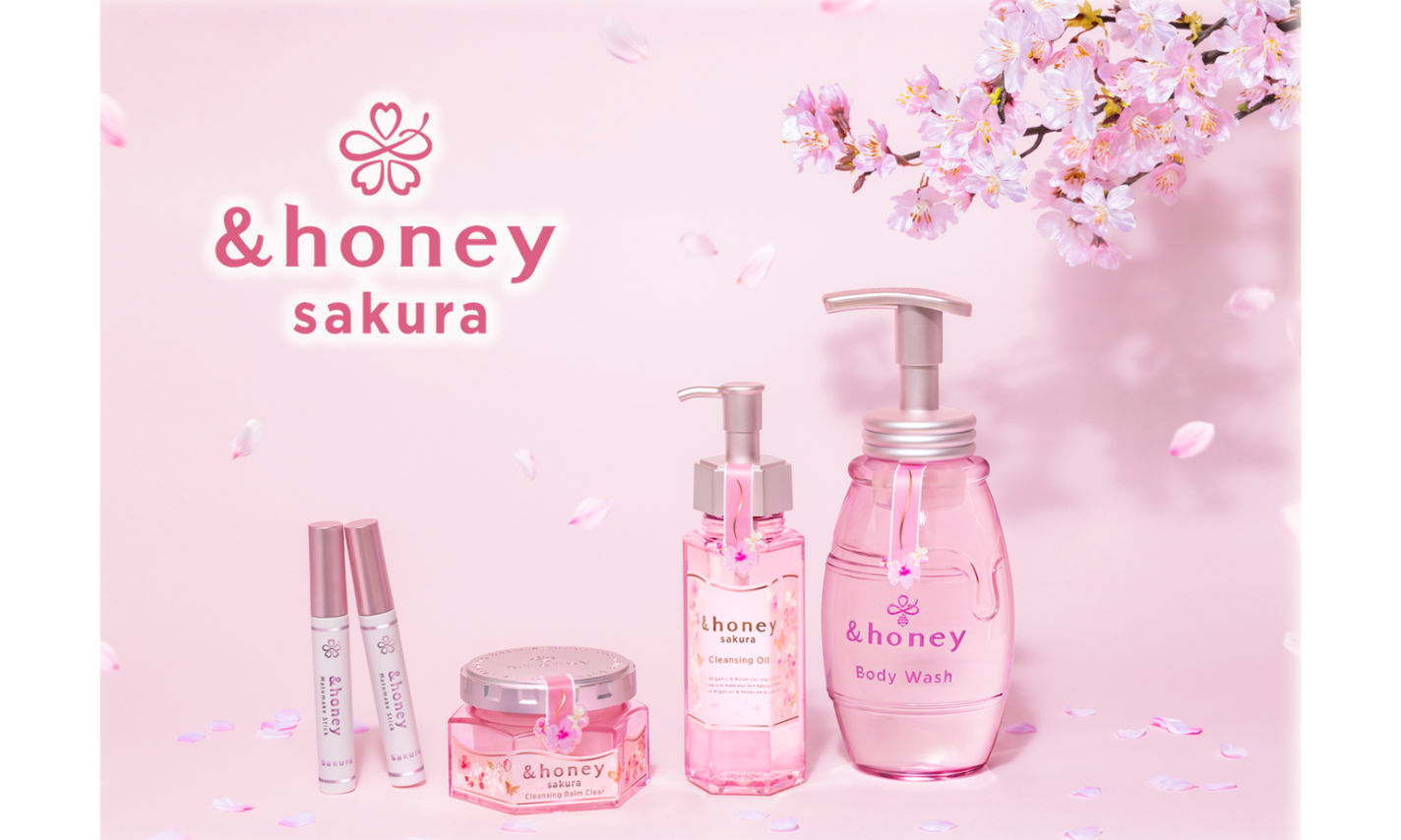 「&honey(アンドハニー)」から今年もサクラ限定品が登場!今年は泡ボディウォッシュ、クレンジングオイルがサクラ限定デザインシリーズに初登場!のサムネイル