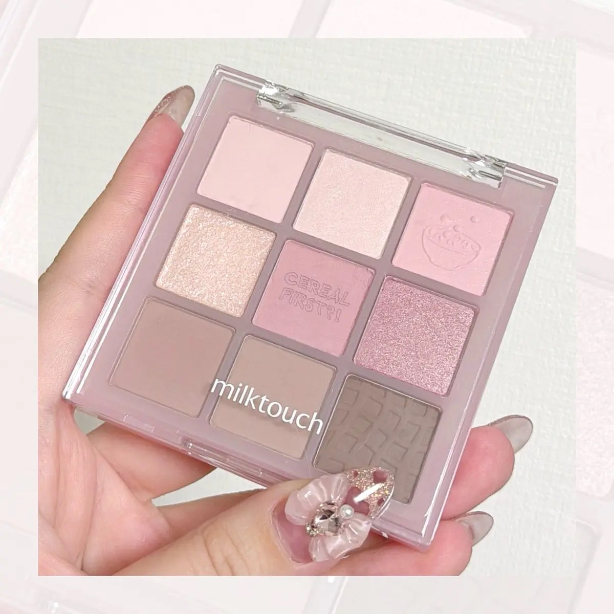 トーンオンシャドウパレット 02 ワンモアピンクスプーン(One more pink spoon)/Milk Touch/アイシャドウパレットを使ったクチコミ（2枚目）