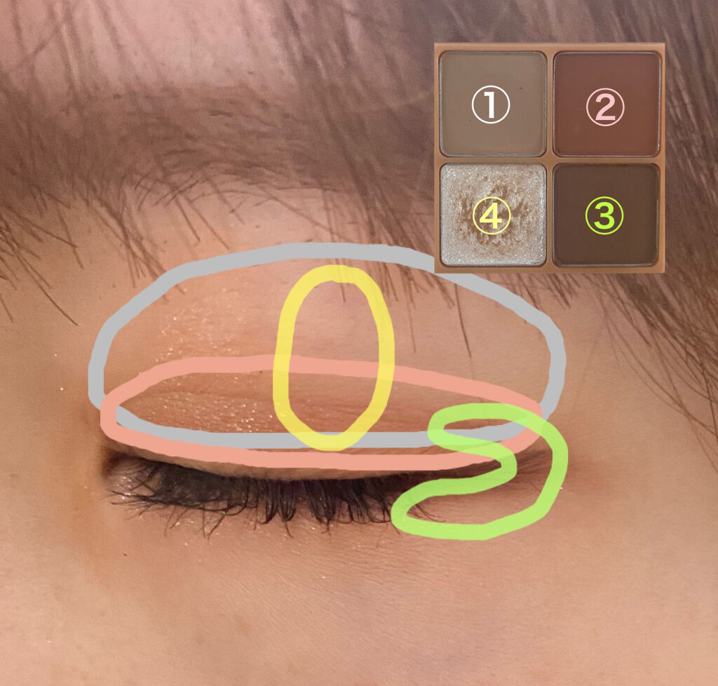 ベターザンアイズ ミュージックシリーズ/rom&nd/アイシャドウパレットを使ったクチコミ（3枚目）