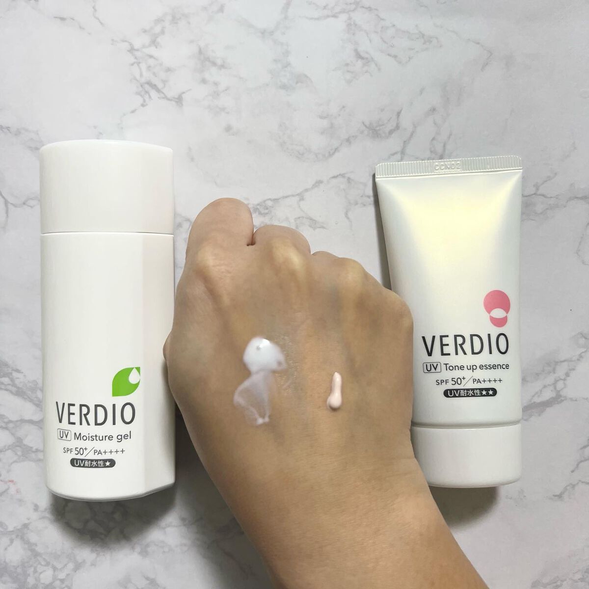 ベルディオ UVトーンアップエッセンス N/メンターム/日焼け止めローションを使ったクチコミ（2枚目）