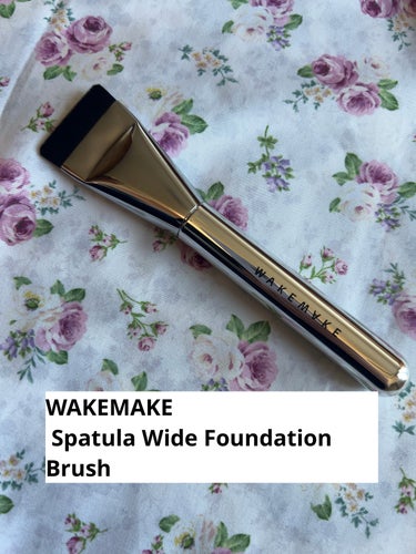 Spatula Wide Foundation Brush/WAKEMAKE/メイクブラシを使ったクチコミ（2枚目）