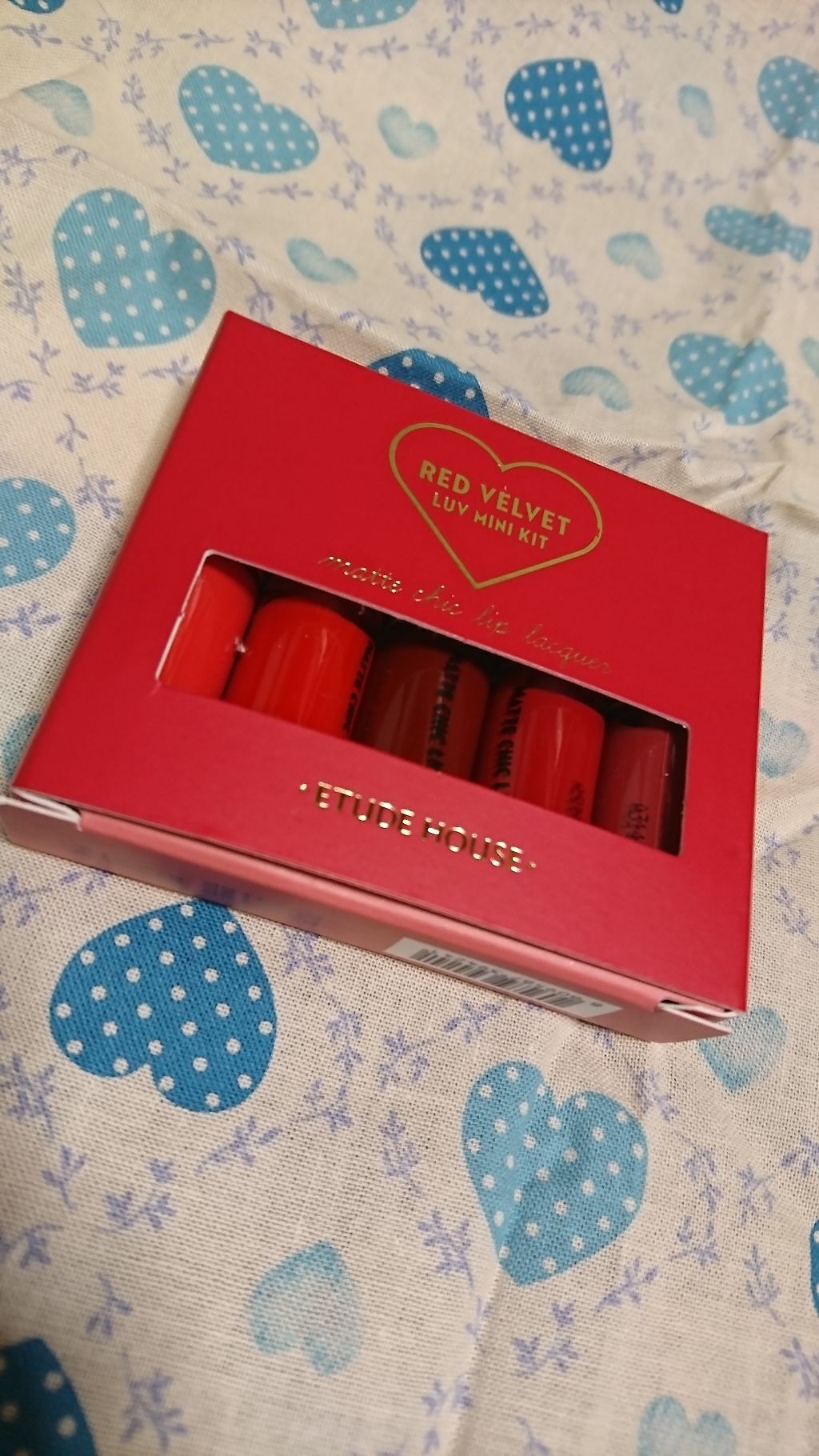 レッドベルベット ラブミニキット/ETUDE/リップグロスを使ったクチコミ（1枚目）